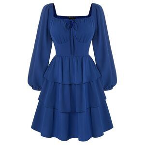 6586 Renaissance Corset Dress Long Sleeve Off The Shoulder Plus Size Dress